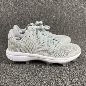Under Armour Glyde 2.0 Mt Metal Softball Cleats Gray Metallic Silver Women 8
